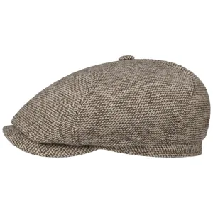 6 Panel Undyed Wool Flat Cap by Stetson