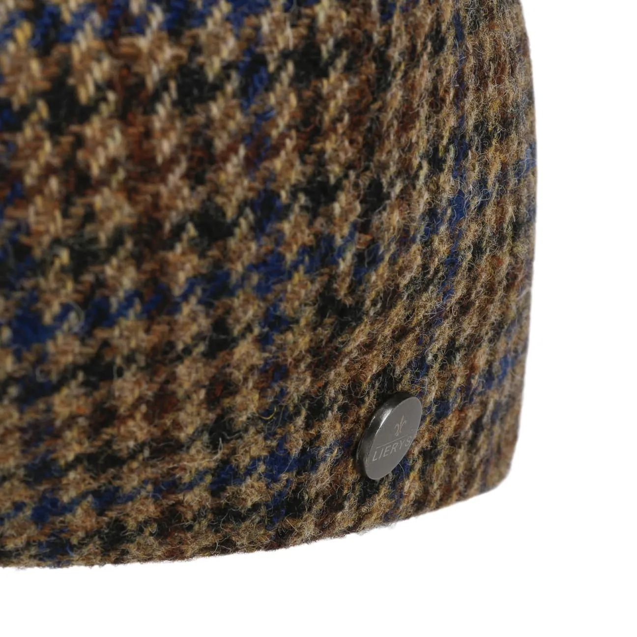 8 Panel Houndstooth Flat Cap by Lierys