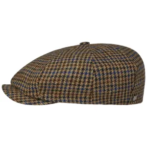 8 Panel Houndstooth Flat Cap by Lierys