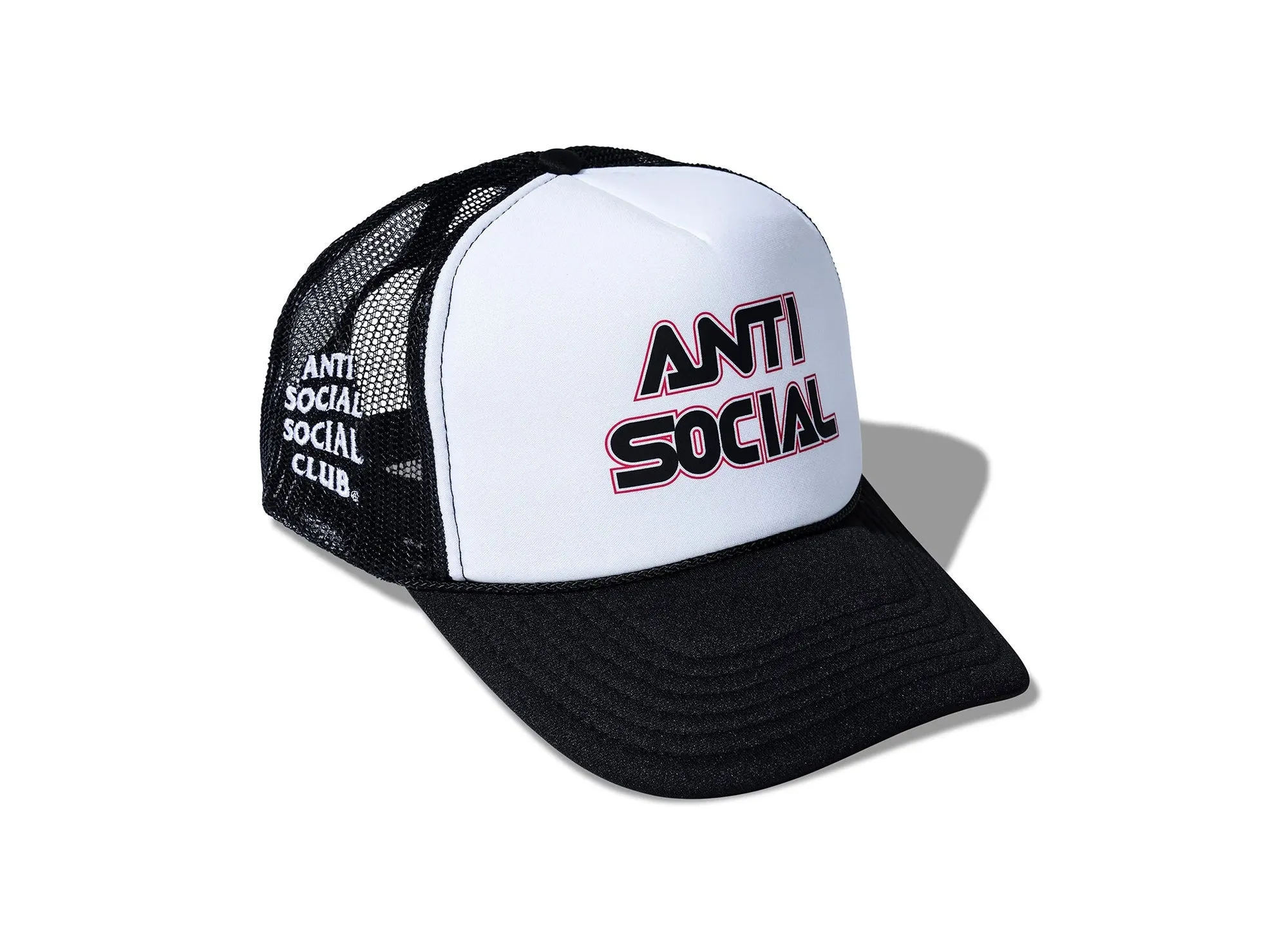 Anti Social Social Club ASSC Racing Trucker Hat in Black xld