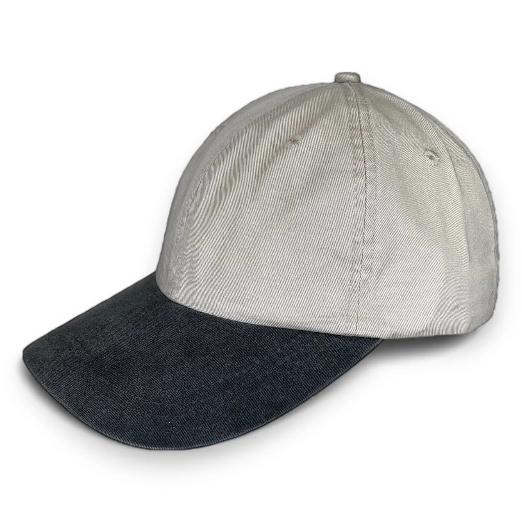 Ash with Charcoal Visor - Unstructured Baseball Cap