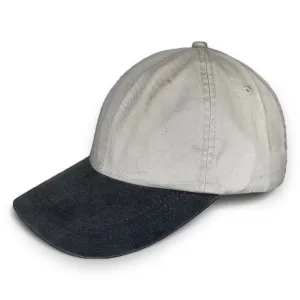 Ash with Charcoal Visor - Unstructured Baseball Cap