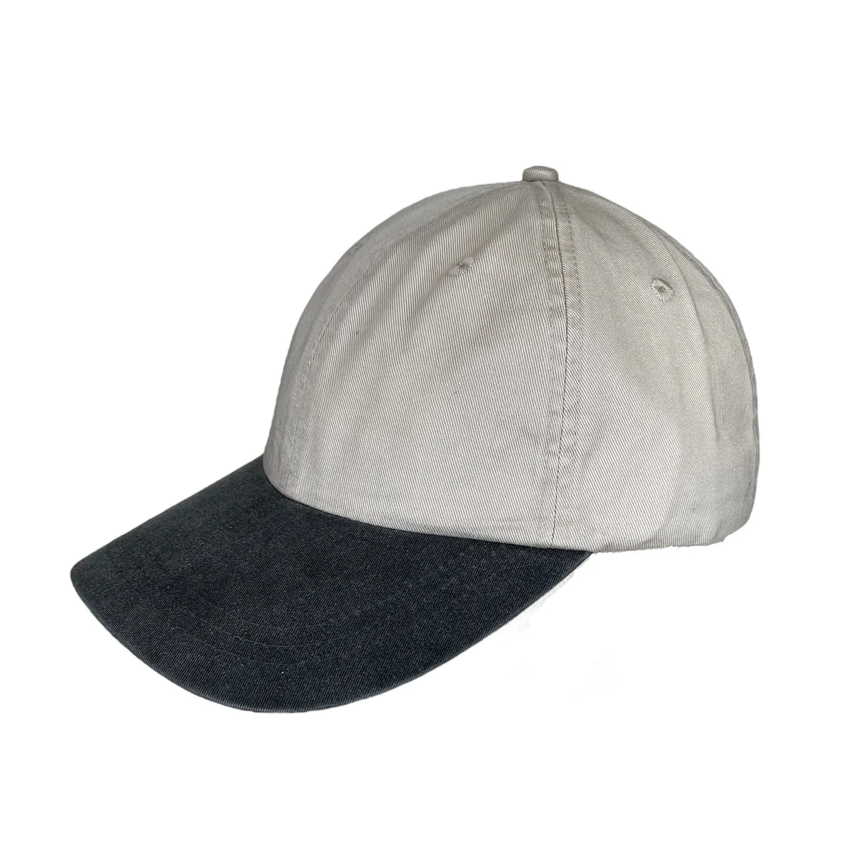 Ash with Charcoal Visor - Unstructured Baseball Cap