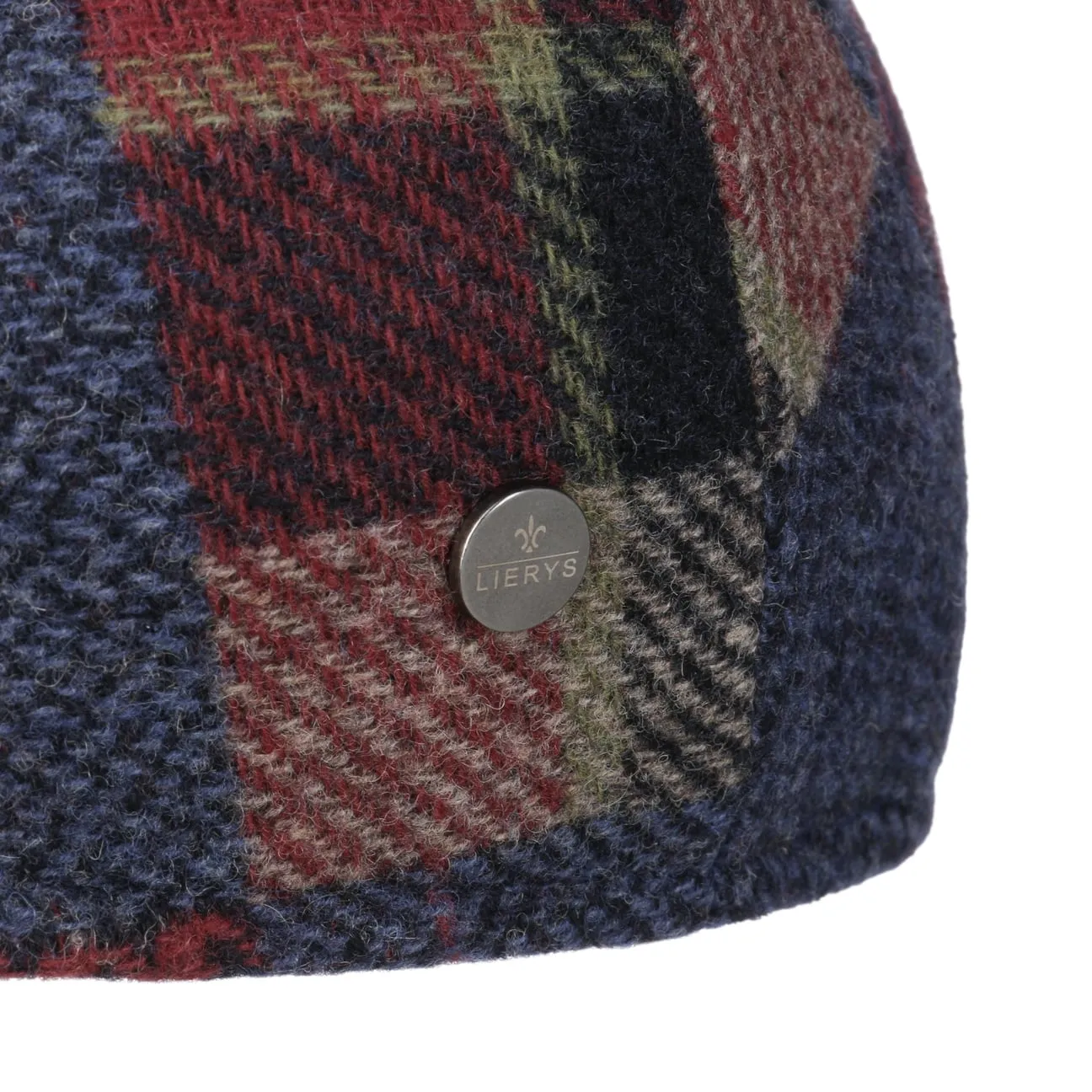 Capri Merino Patchwork Flat Cap by Lierys