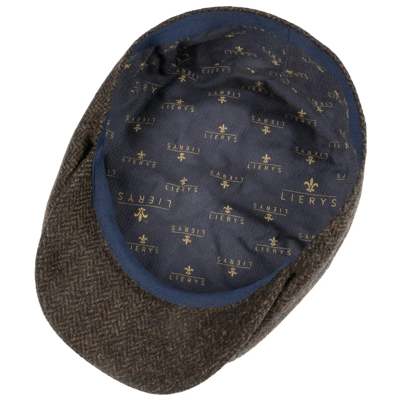 Carlsen Wool Herringbone Flat Cap by Lierys