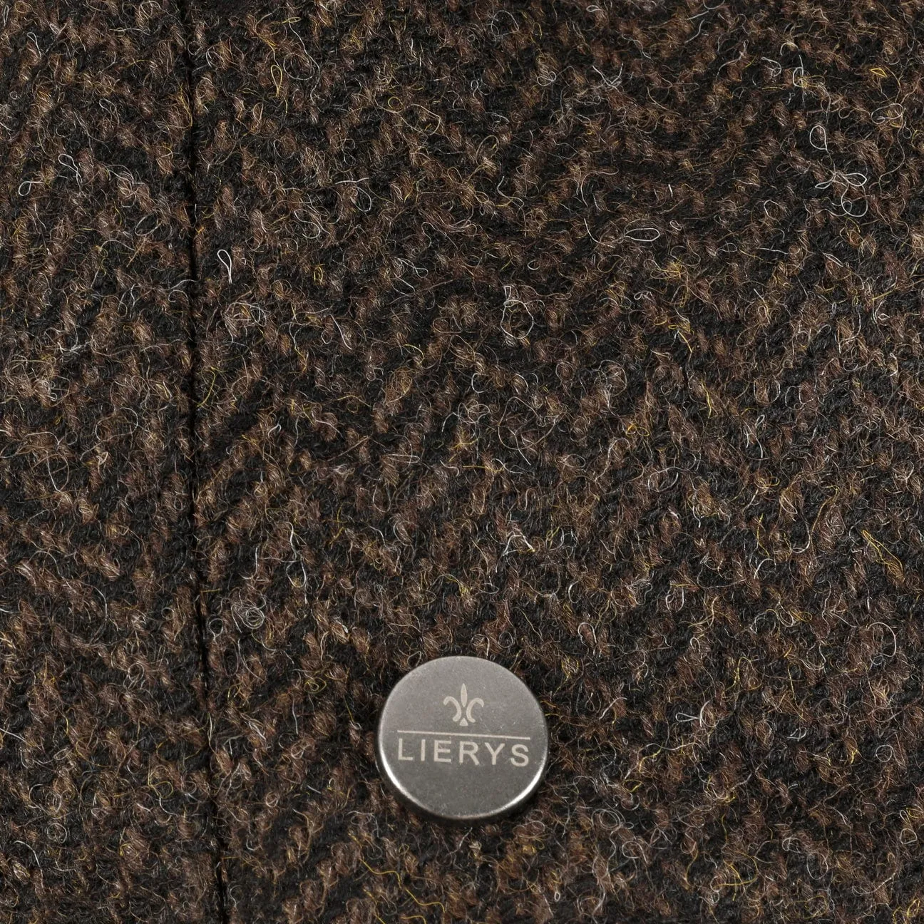 Carlsen Wool Herringbone Flat Cap by Lierys