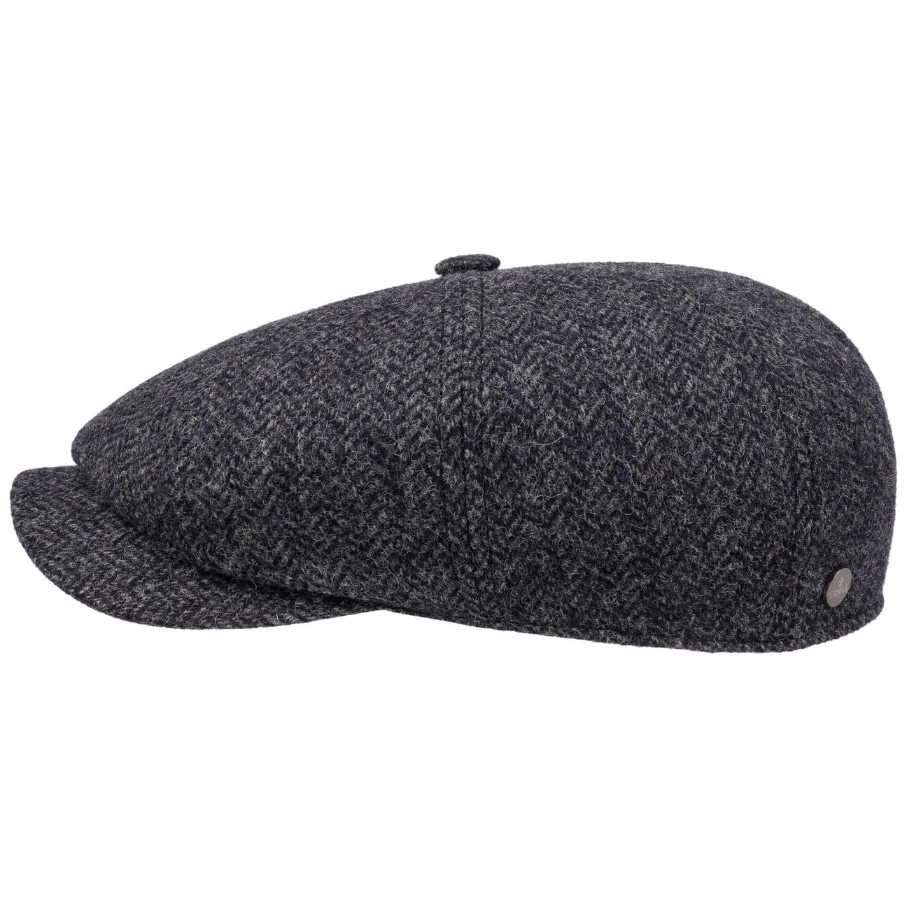 Carlsen Wool Herringbone Flat Cap by Lierys