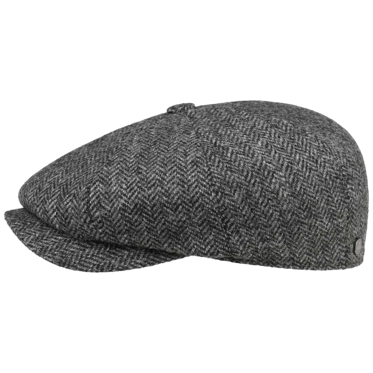 Carlsen Wool Herringbone Flat Cap by Lierys