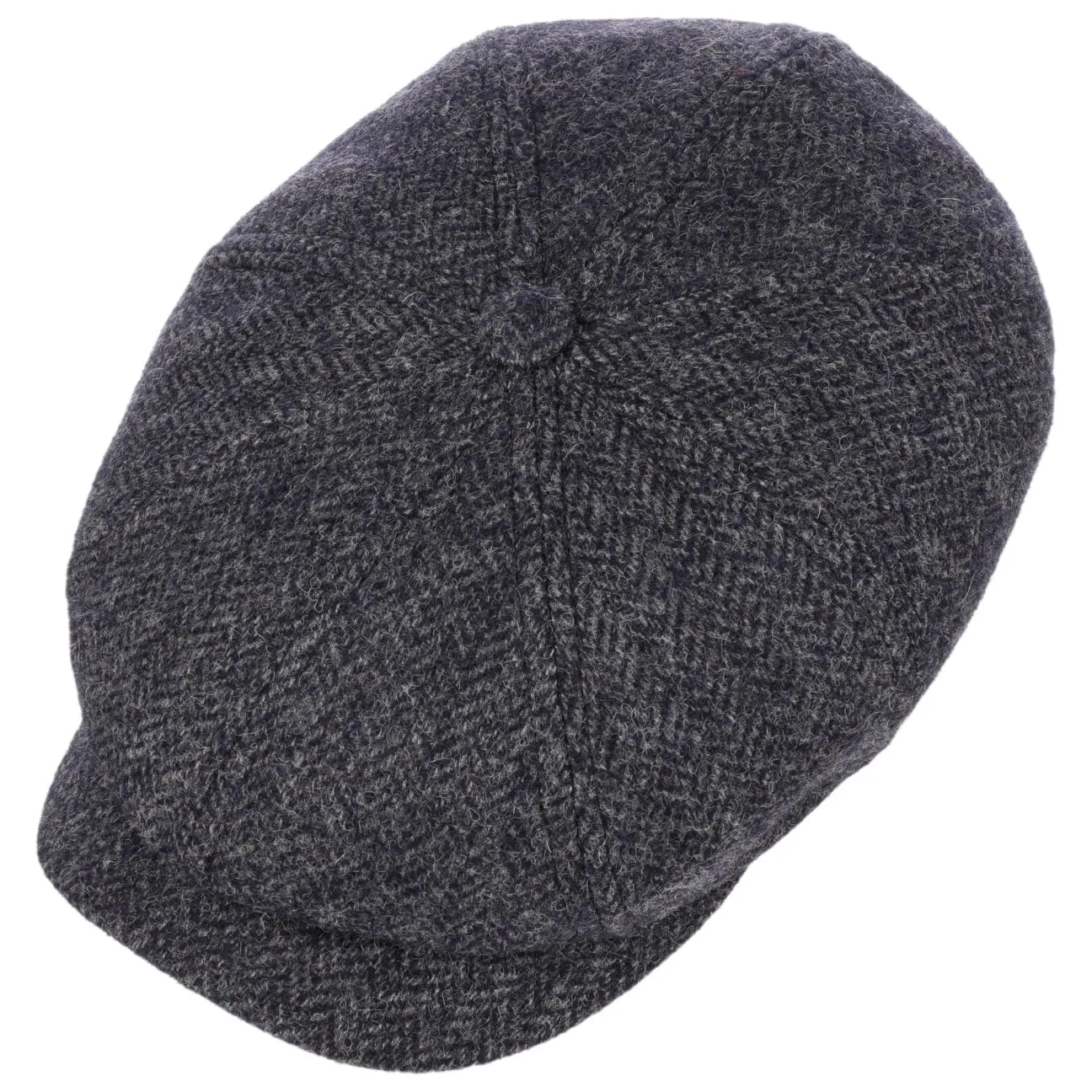 Carlsen Wool Herringbone Flat Cap by Lierys