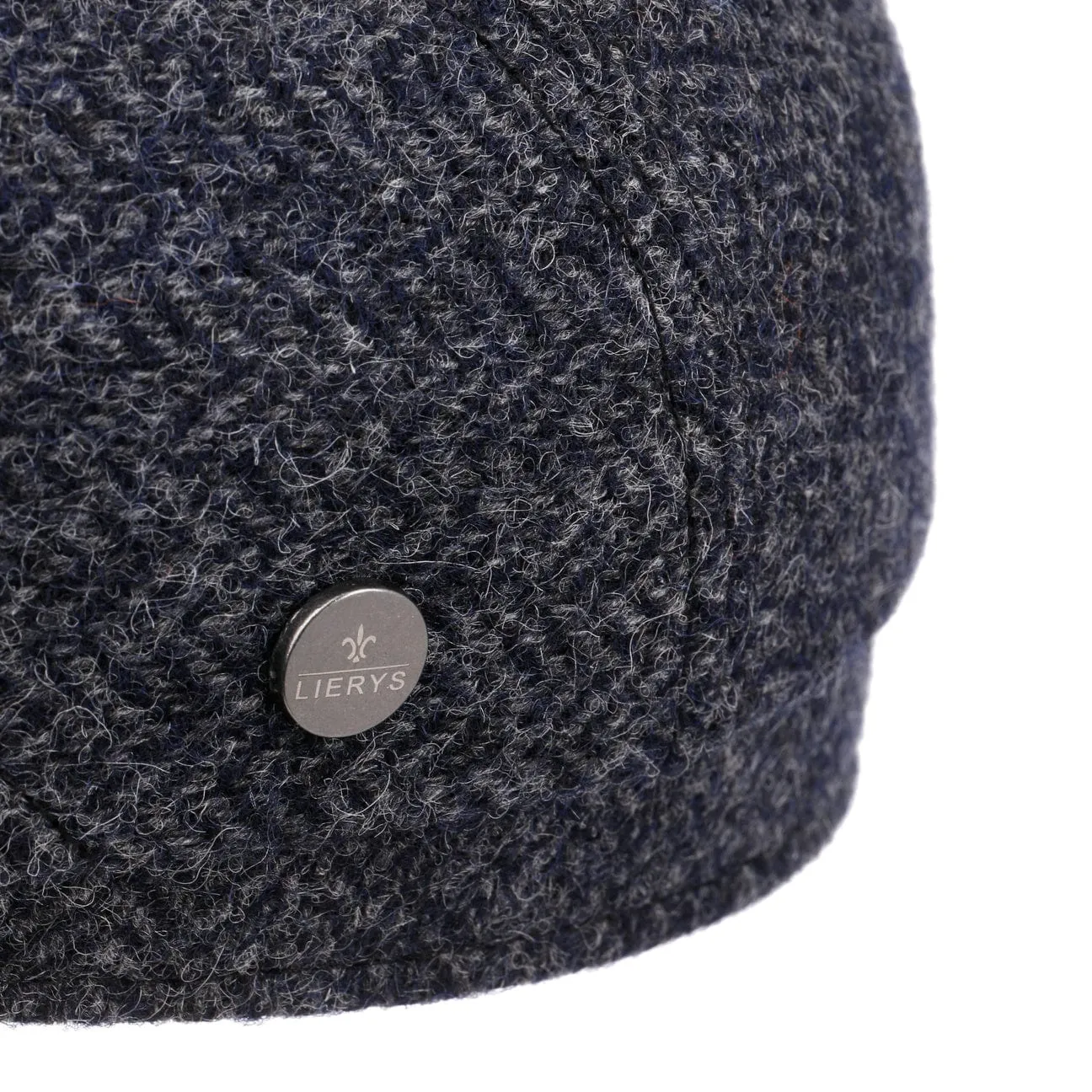 Carlsen Wool Herringbone Flat Cap by Lierys
