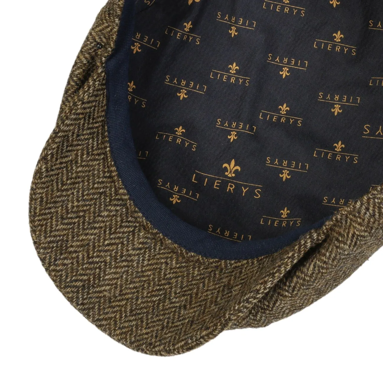 Carlsen Wool Herringbone Flat Cap by Lierys