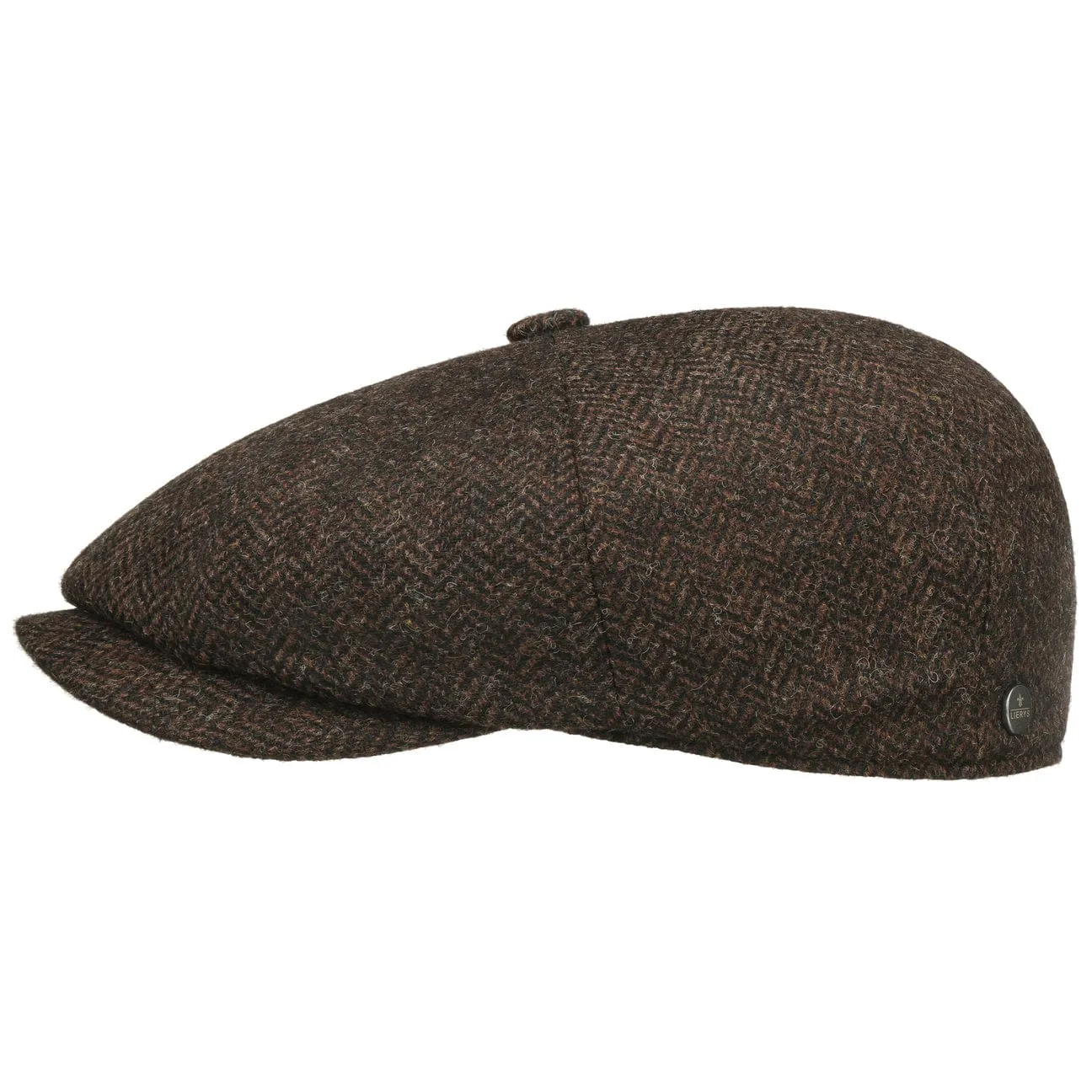Carlsen Wool Herringbone Flat Cap by Lierys