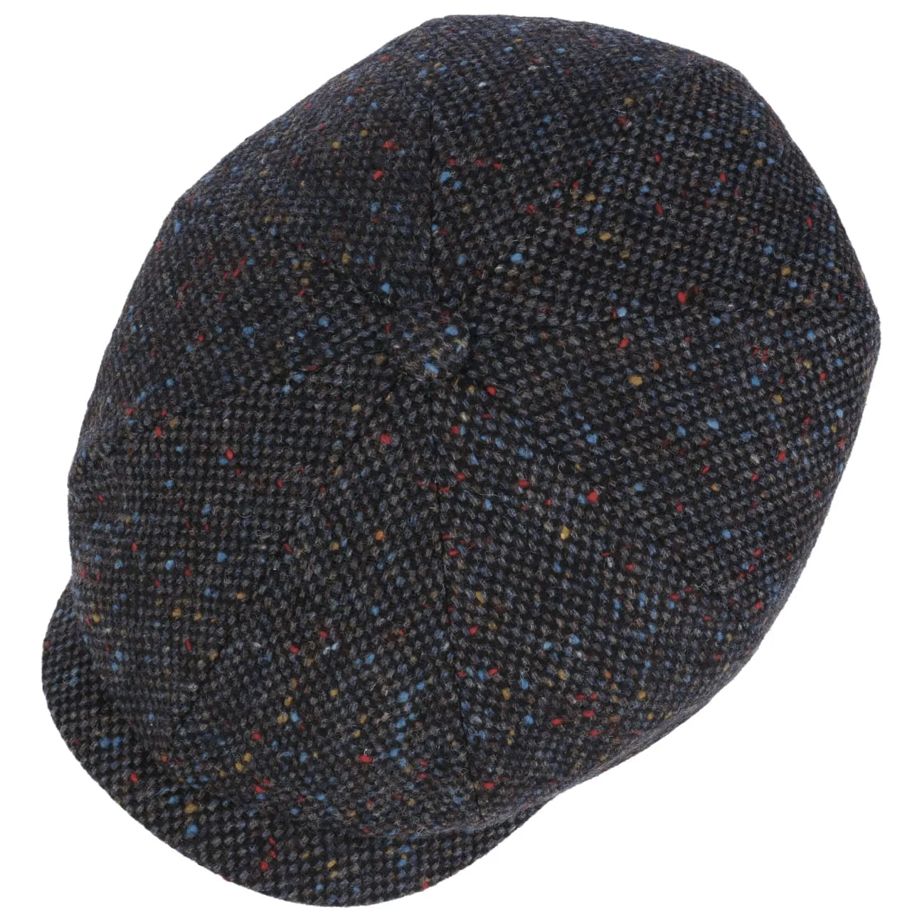 Colour Dots Wool Flat Cap by Lierys
