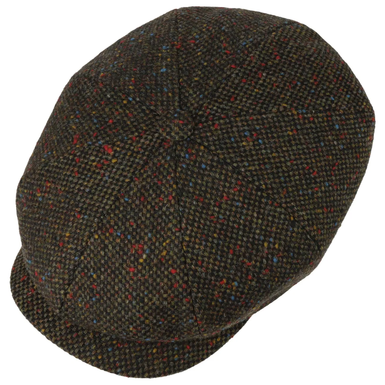 Colour Dots Wool Flat Cap by Lierys