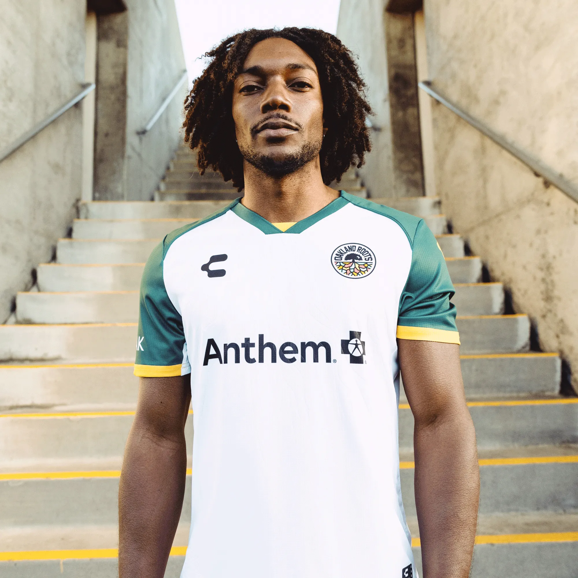 Custom Unisex Oakland Roots SC 2025 Second Kit ft. Anthem Blue Cross
