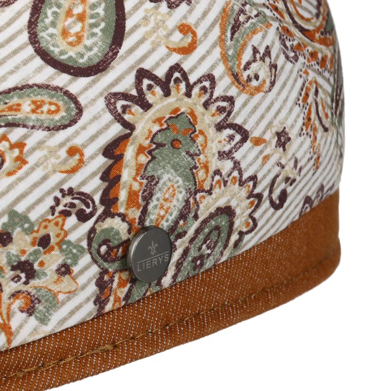 Daron Paisley Flat Cap by Lierys