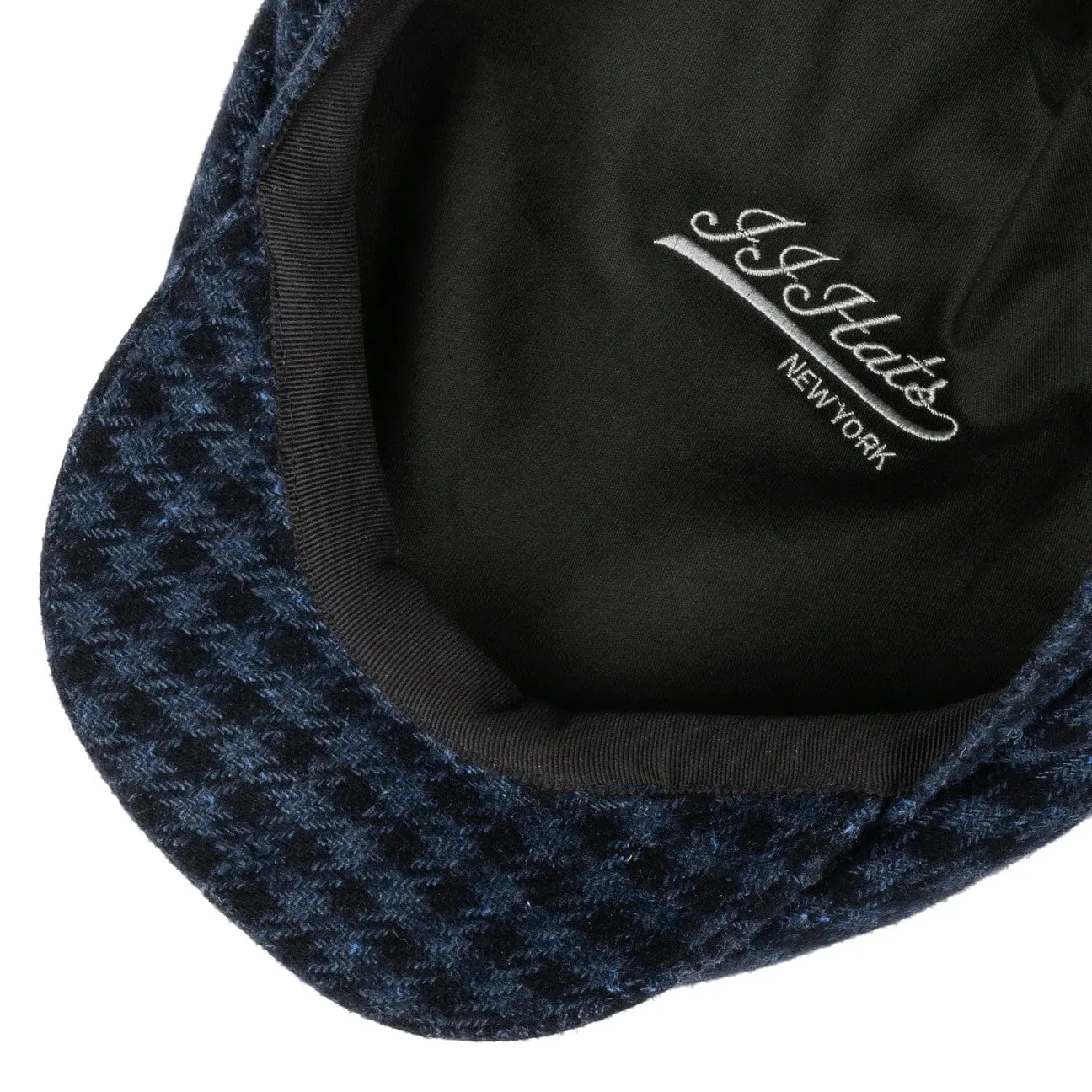 Driver Cap Vichy Cashmere/Silk by JJ Hats