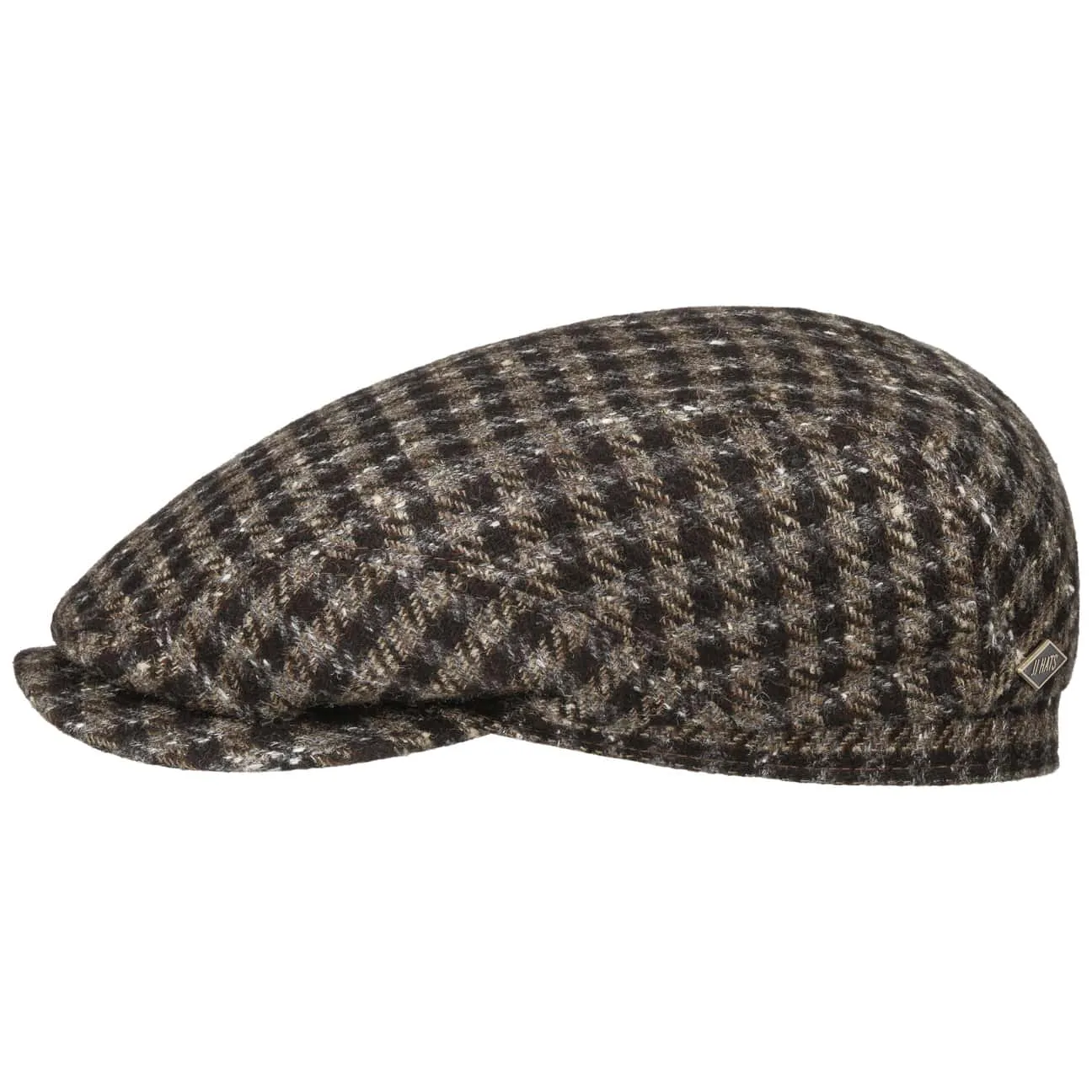 Driver Cap Vichy Cashmere/Silk by JJ Hats