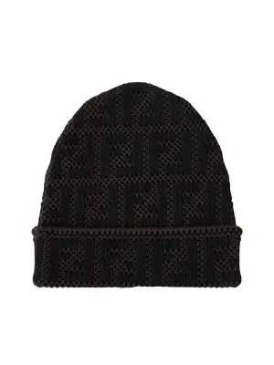 Fendi Allover FF Motif Beanie