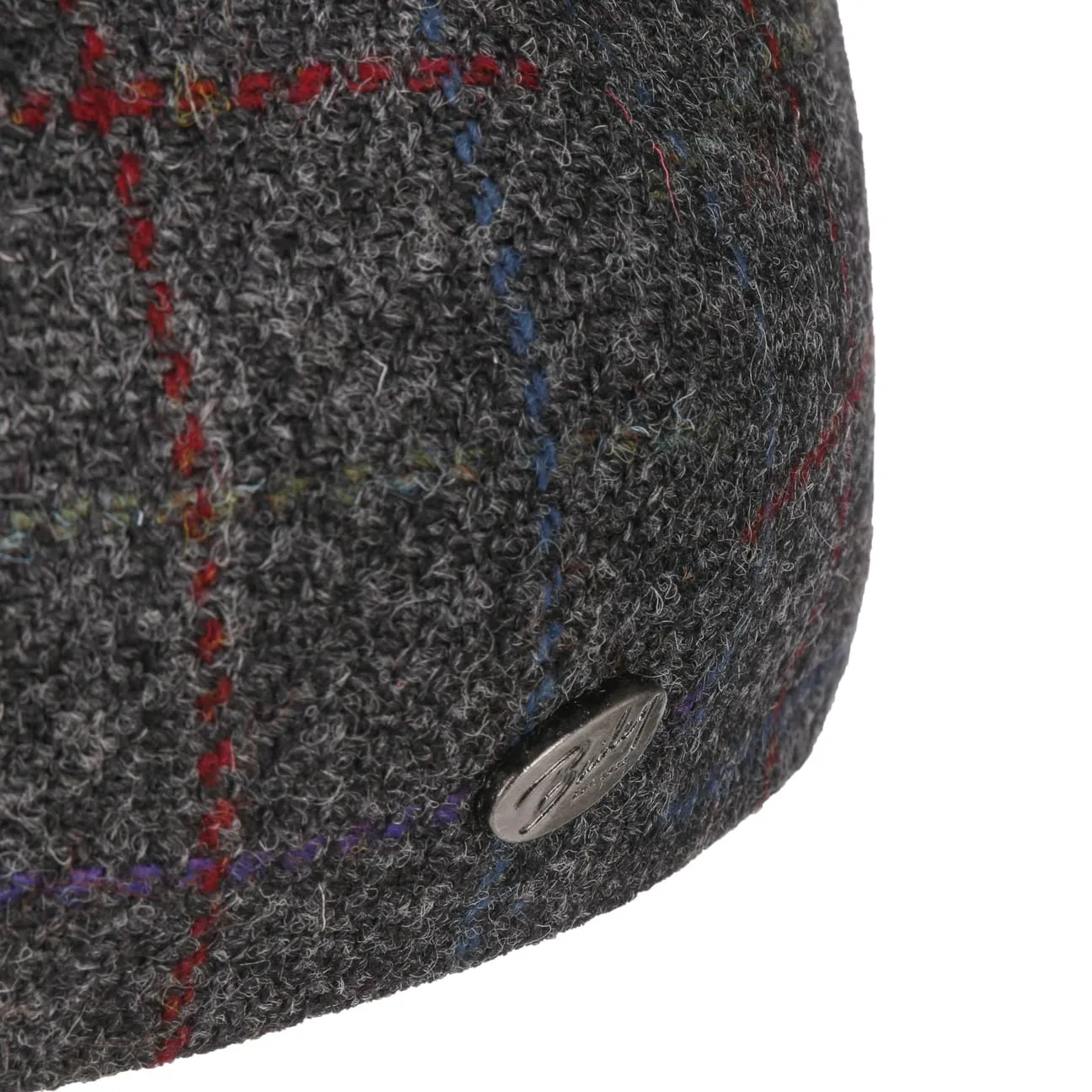 Galvin Windowpane Plaid Flat Cap by Bailey 1922