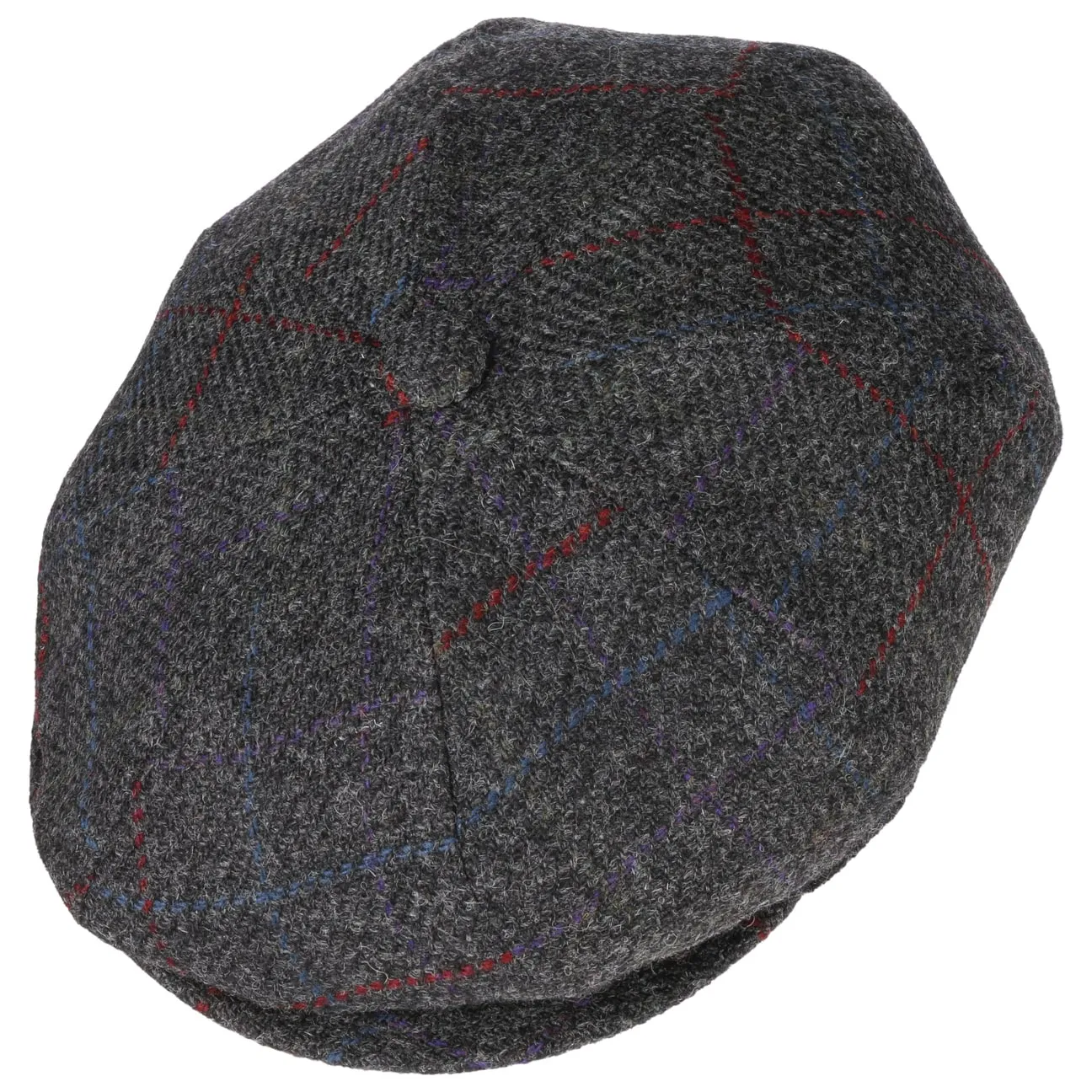 Galvin Windowpane Plaid Flat Cap by Bailey 1922