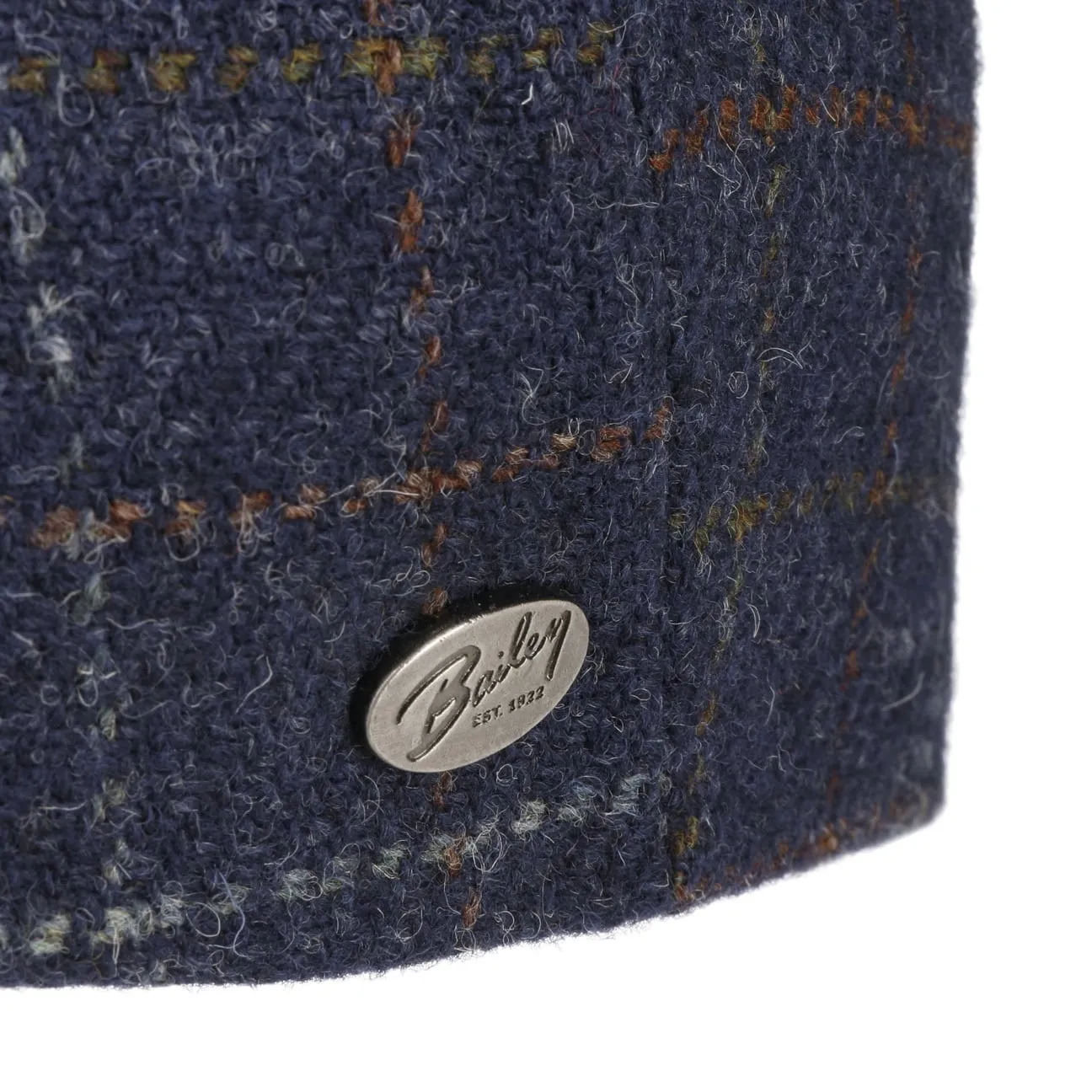 Galvin Windowpane Plaid Flat Cap by Bailey 1922