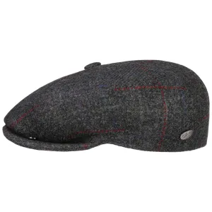 Galvin Windowpane Plaid Flat Cap by Bailey 1922