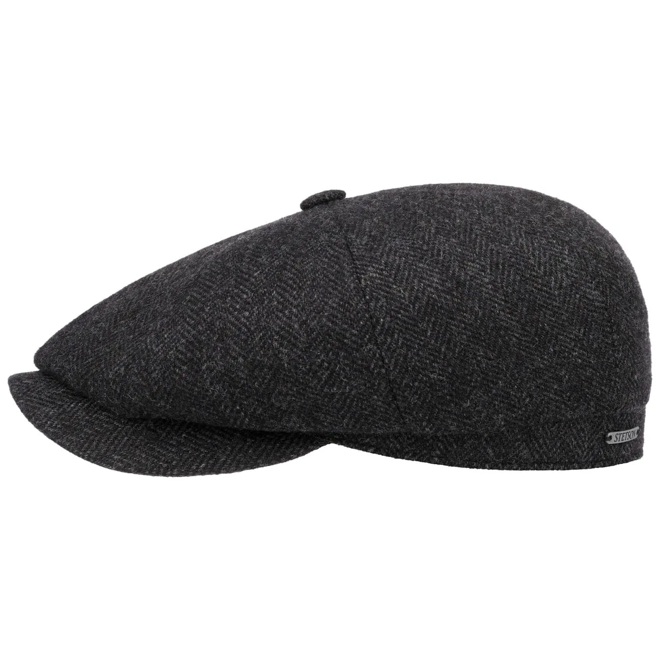Hatteras Classic Herringbone Ear Flaps Newsboy Cap by Stetson
