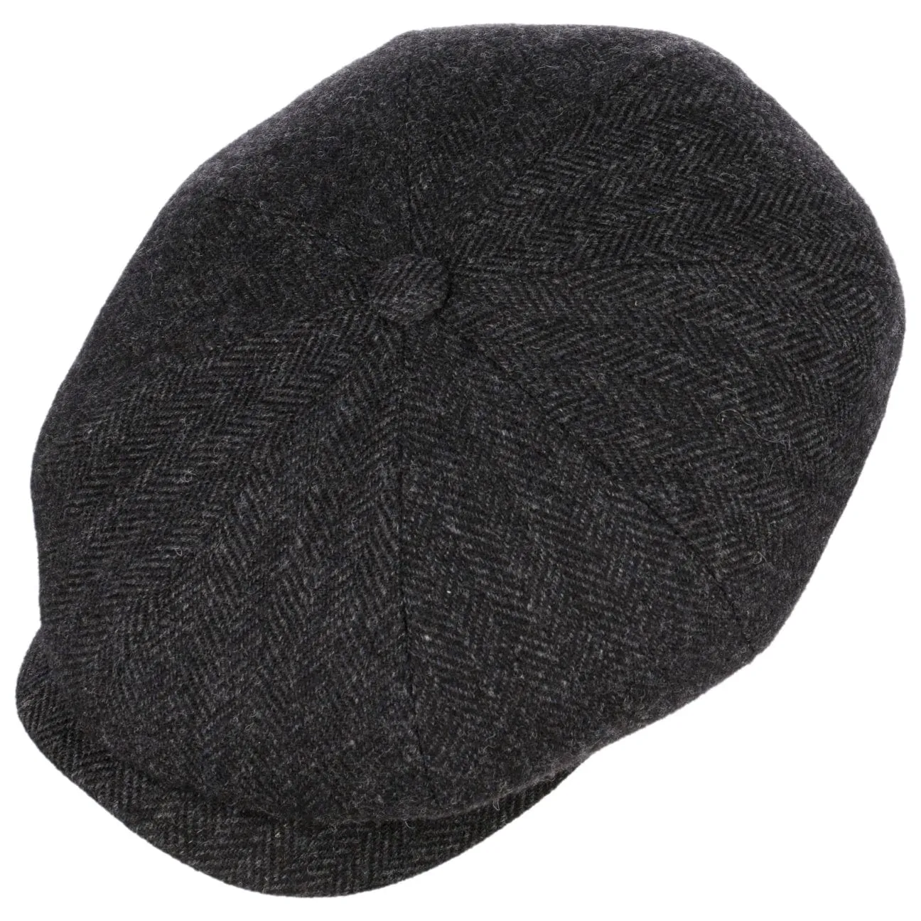 Hatteras Classic Herringbone Ear Flaps Newsboy Cap by Stetson