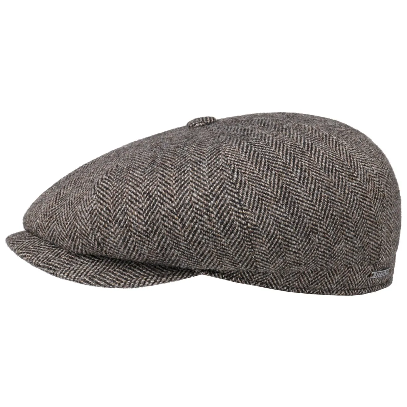 Hatteras Classic Herringbone Ear Flaps Newsboy Cap by Stetson