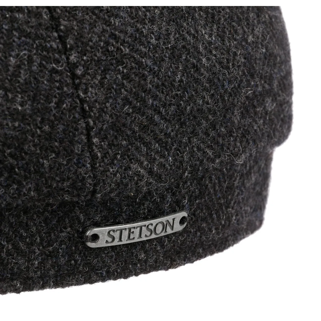 Hatteras Classic Herringbone Ear Flaps Newsboy Cap by Stetson