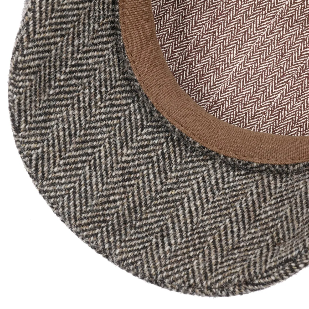 Hatteras Classic Herringbone Ear Flaps Newsboy Cap by Stetson