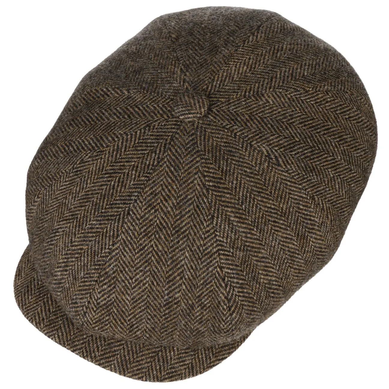 Hatteras Classic Herringbone Ear Flaps Newsboy Cap by Stetson