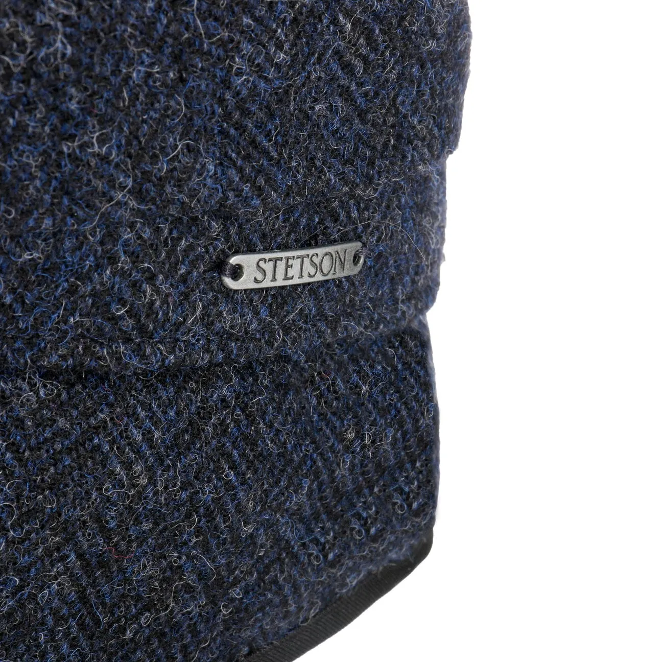 Hatteras Classic Herringbone Ear Flaps Newsboy Cap by Stetson