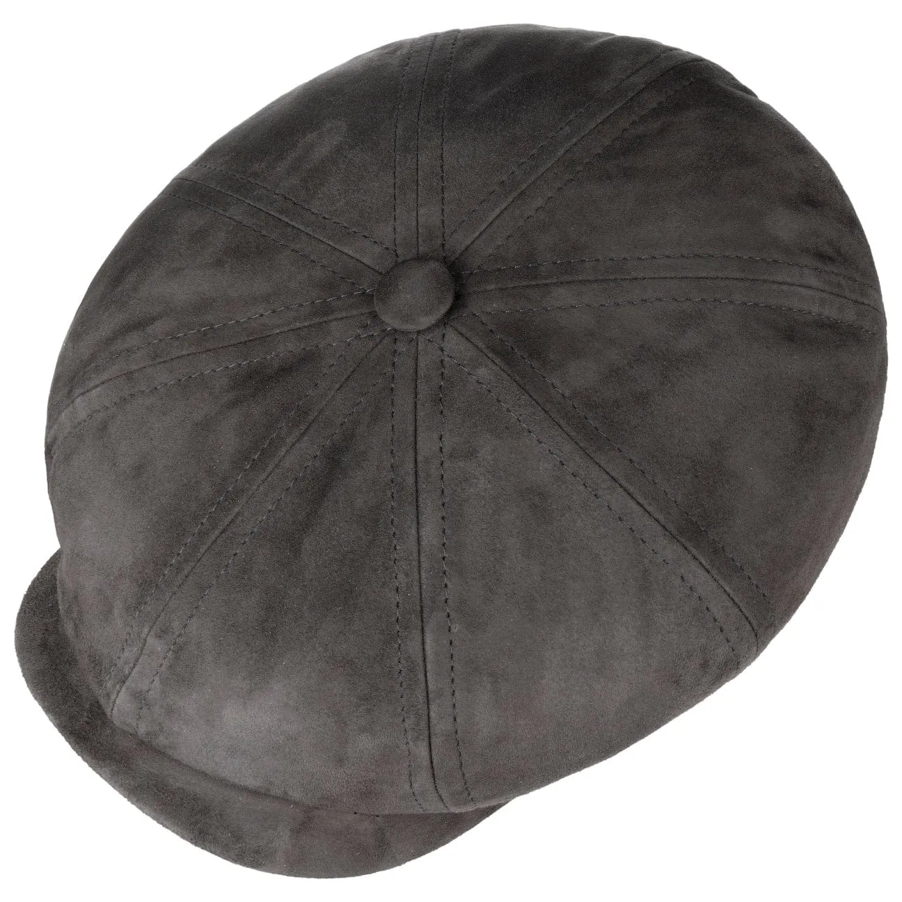 Hatteras Goat Suede Newsboy Cap by Stetson
