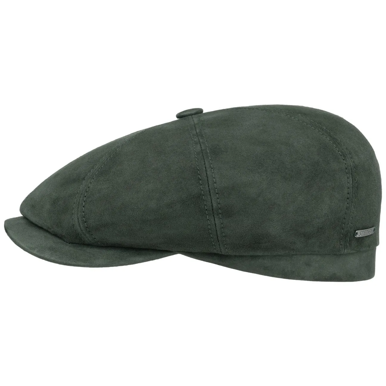 Hatteras Goat Suede Newsboy Cap by Stetson