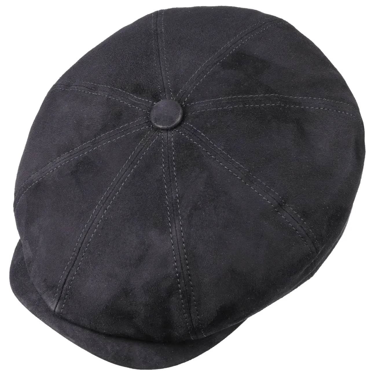 Hatteras Goat Suede Newsboy Cap by Stetson