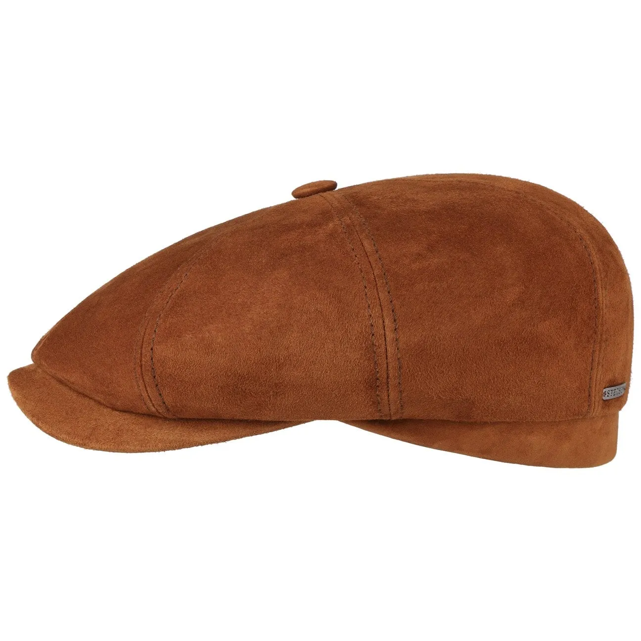 Hatteras Goat Suede Newsboy Cap by Stetson