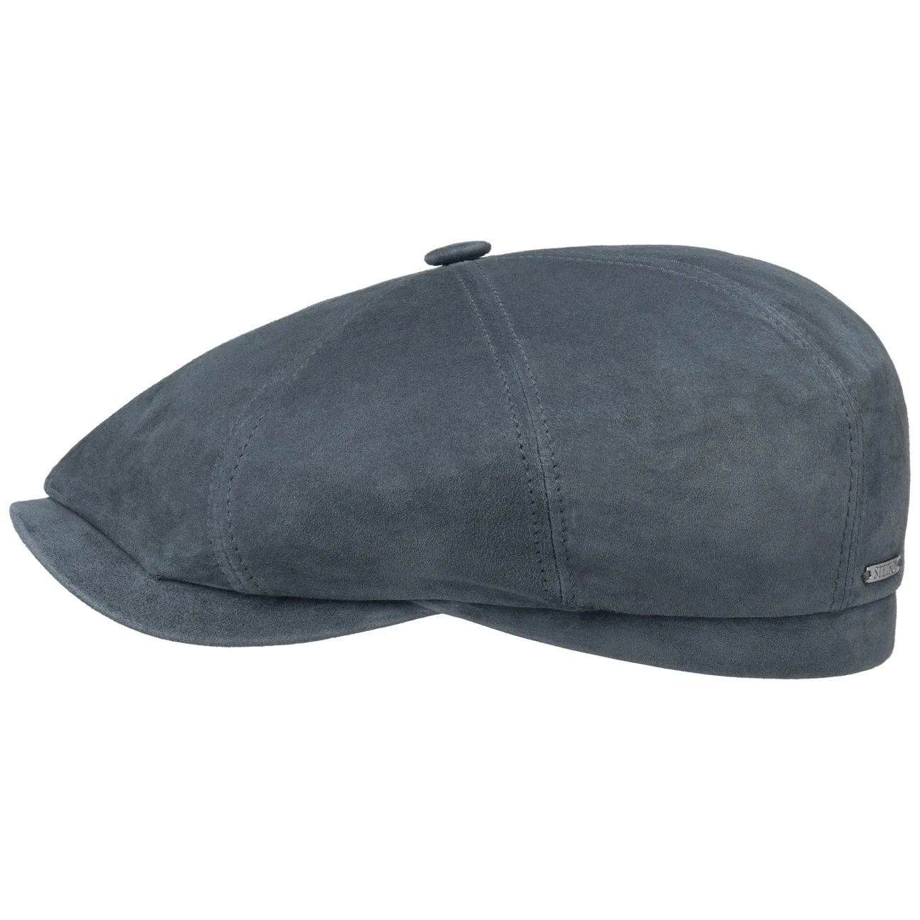 Hatteras Goat Suede Newsboy Cap by Stetson