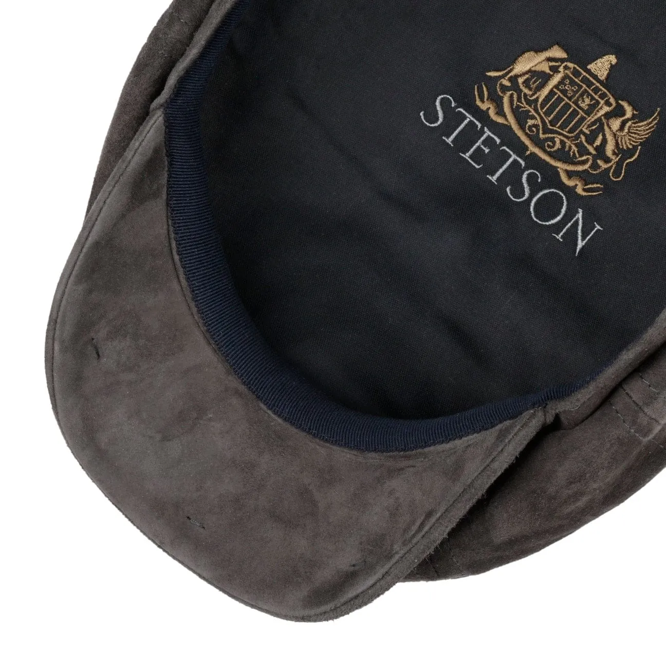 Hatteras Goat Suede Newsboy Cap by Stetson
