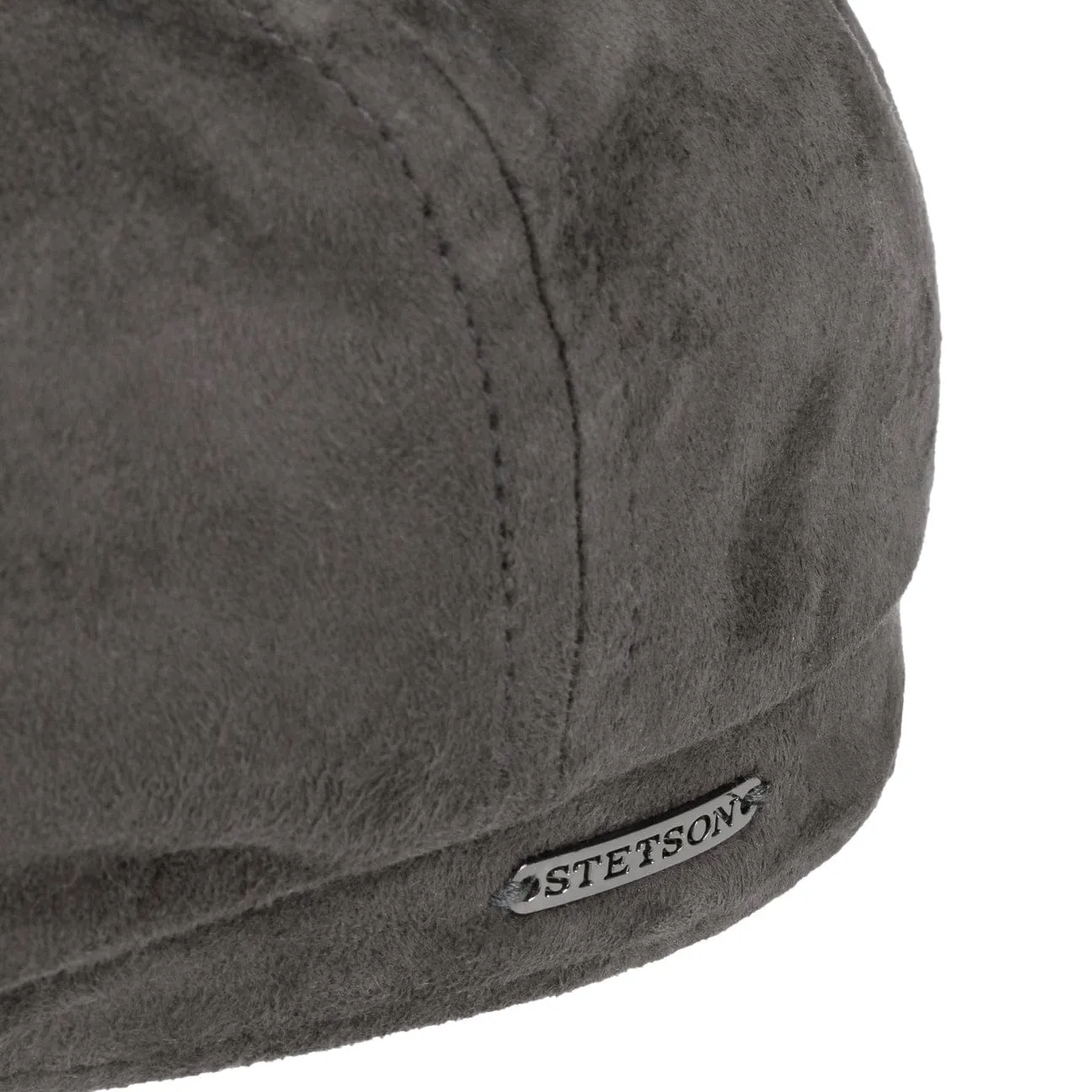 Hatteras Goat Suede Newsboy Cap by Stetson