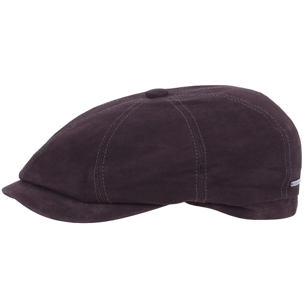 Hatteras Goat Suede Newsboy Cap by Stetson