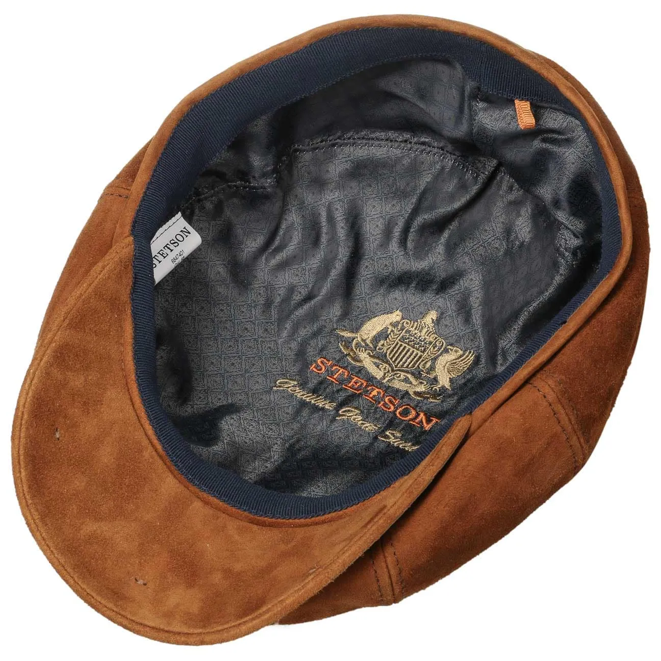 Hatteras Goat Suede Newsboy Cap by Stetson