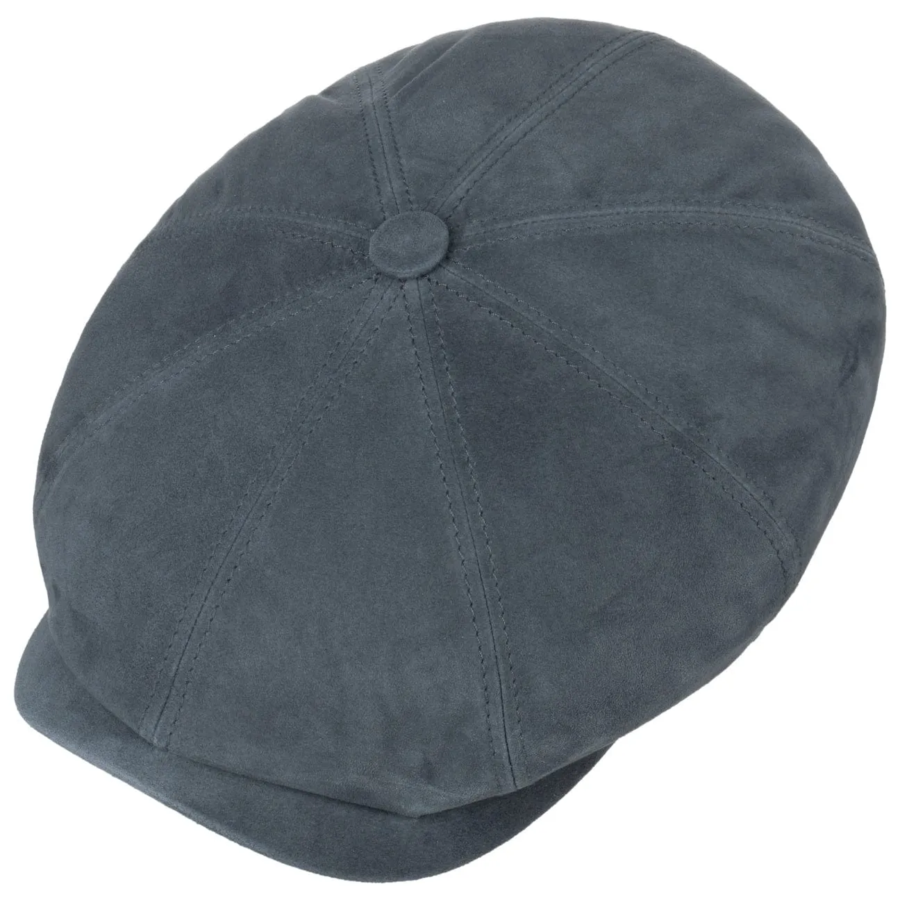 Hatteras Goat Suede Newsboy Cap by Stetson