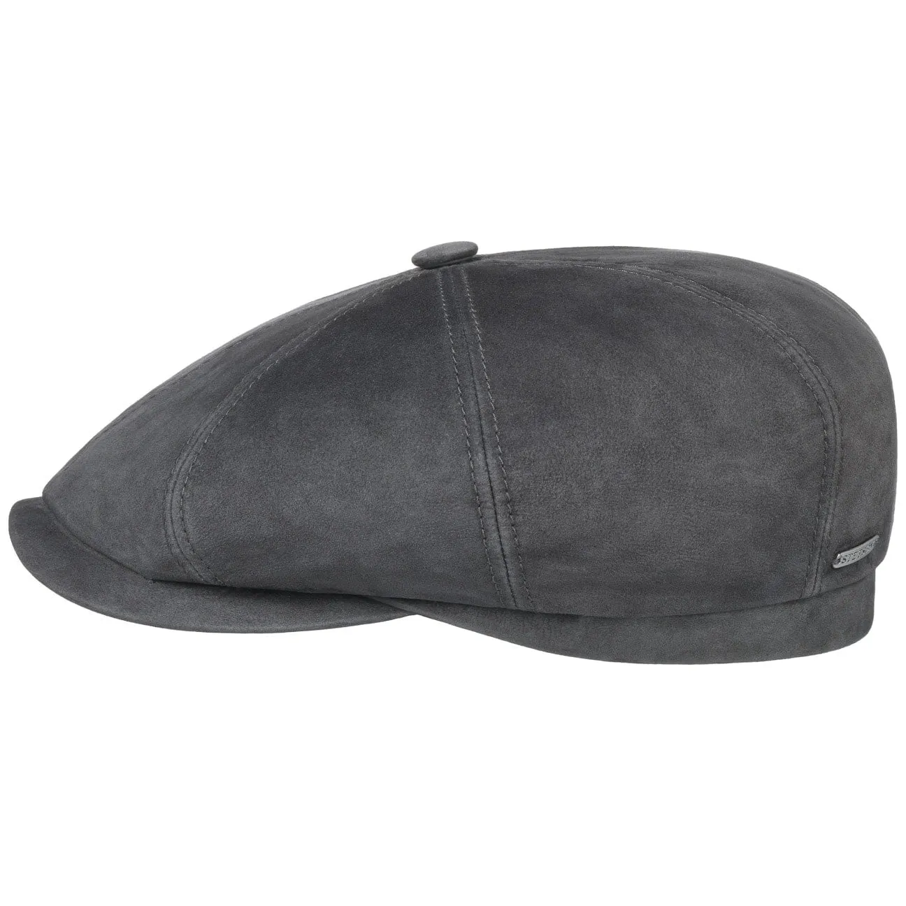 Hatteras Goat Suede Newsboy Cap by Stetson