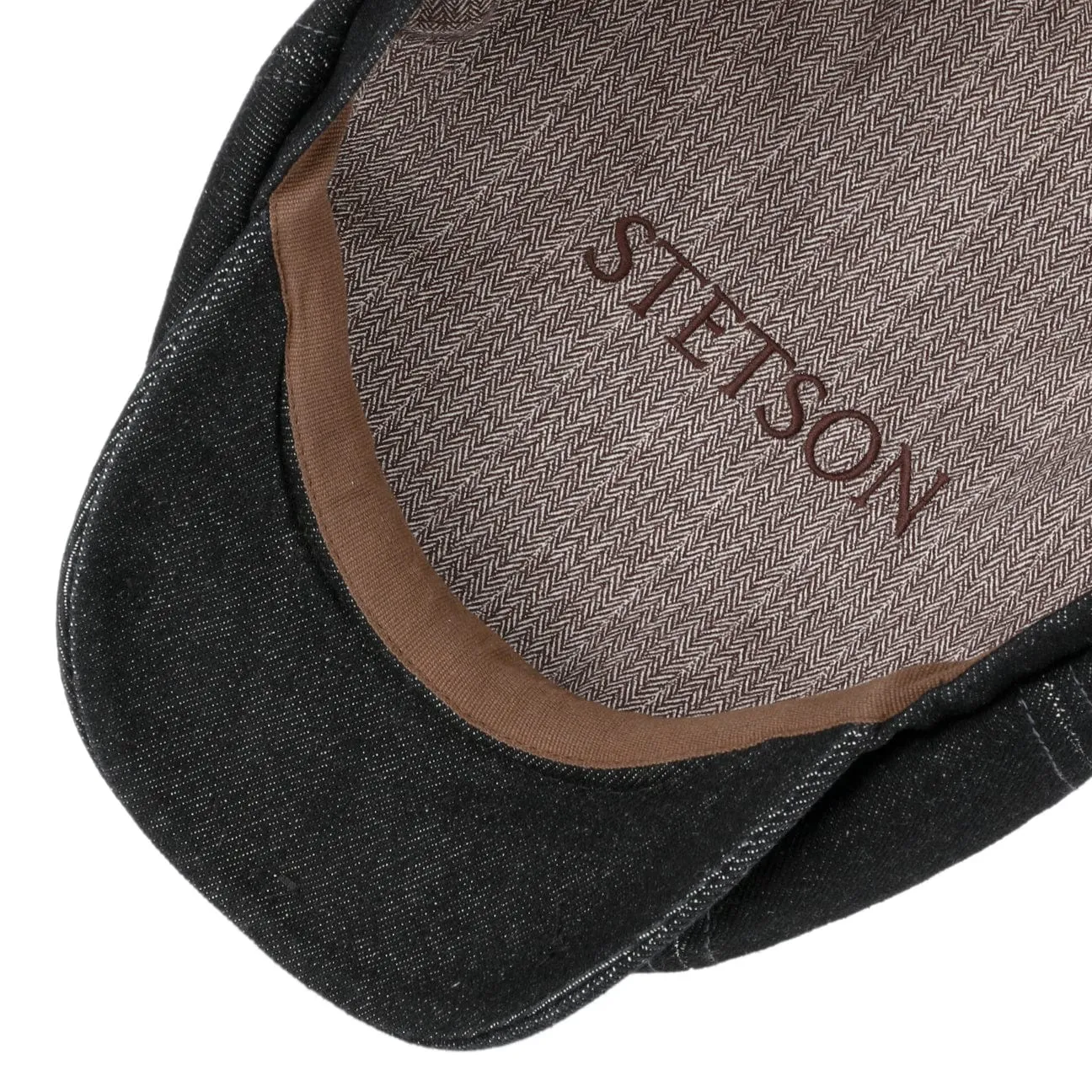 Hatteras Robust Denim Newsboy Cap by Stetson