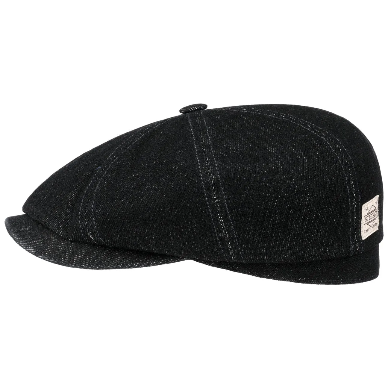 Hatteras Robust Denim Newsboy Cap by Stetson