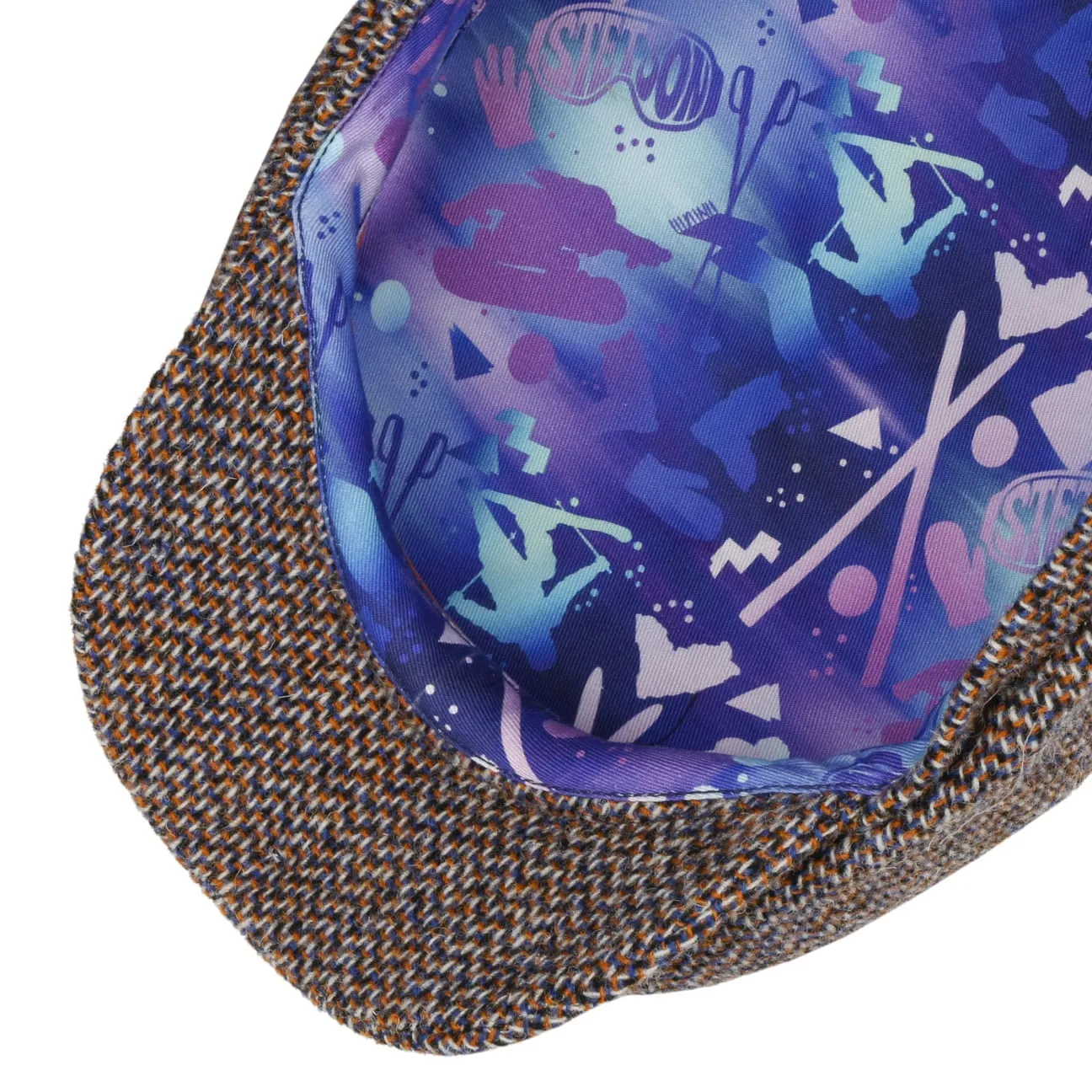 Hatteras Tweed Freestyle Newsboy Cap by Stetson
