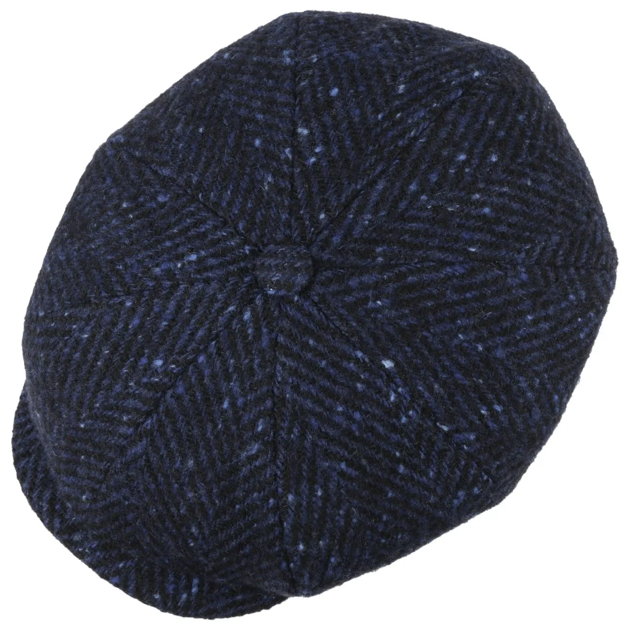 Hatteras Wool Colour Neps Flat Cap by Stetson