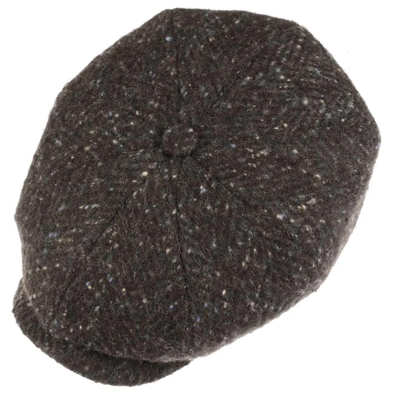 Hatteras Wool Colour Neps Flat Cap by Stetson